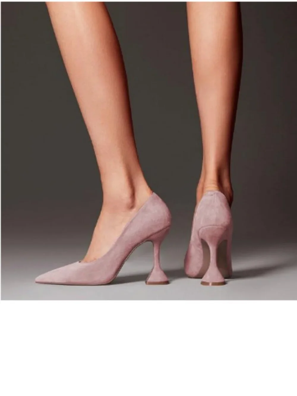 YDN Light Pink Pointed Toe Slip on Pumps Special High Heel Shoe for Party Lady
